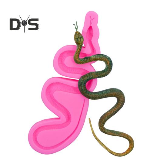 Stampo per serpenti Stampo per fondente in silicone flessibile creativo con design di Halloween