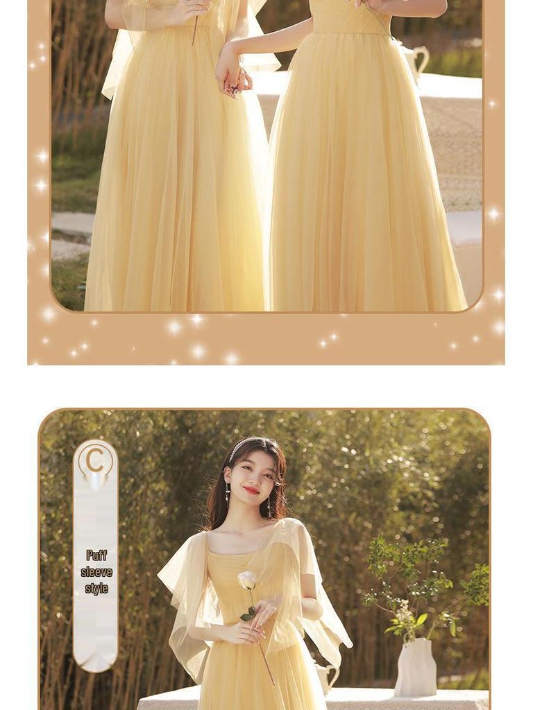 Mori Stil 2025 Herbst Brautjungfernkleid: Elegantes Feen-Abendkleid für Damenabschlussfeiern und besondere Anlässe