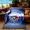 Custom Name Toronto Jays Blanket Bedding Blanket for Women Men, Soft Throw Blankets for Couch,Bed, picnic, Christmas gifts