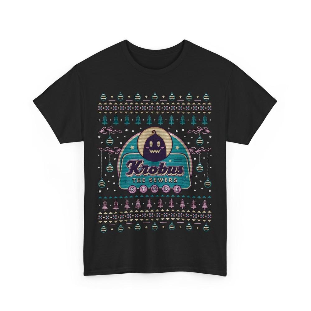 Krobus The Merchant Ugly Sweater Unisex T-Shirt. Stardew Valley video game. Xmas