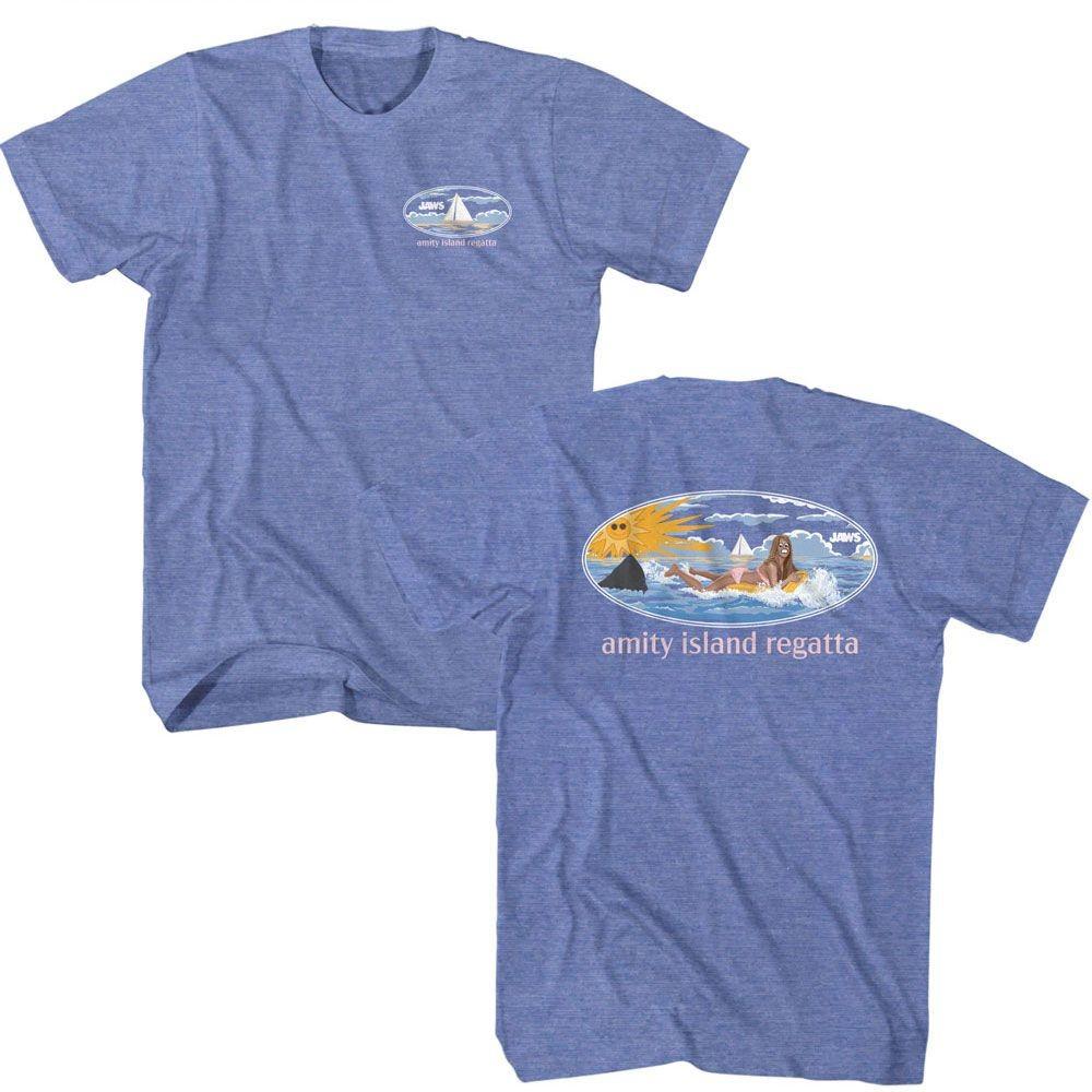 Jaws Girl On Float Movie Shirt XXXL