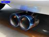 BRIGHTZ Stainless Steel Dual Exhaust Muffler for Custom JOY Cutter, Blue, N-BOX JF5/JF6 (F5, F6, 5, 6) N-BOX (MUF-CUT-005)