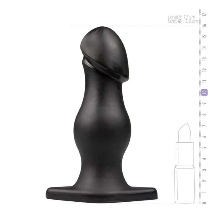 Plug anal - Titanmen - The Rumpy - Noir - Matériau ferme et flexible - Pour adultes