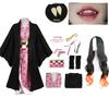 Demon Slayer Kamado Nezuko Cosplay Costume Japanese Anime Carnival Party Adult Uniform Girl Halloween Costume for Kids Children