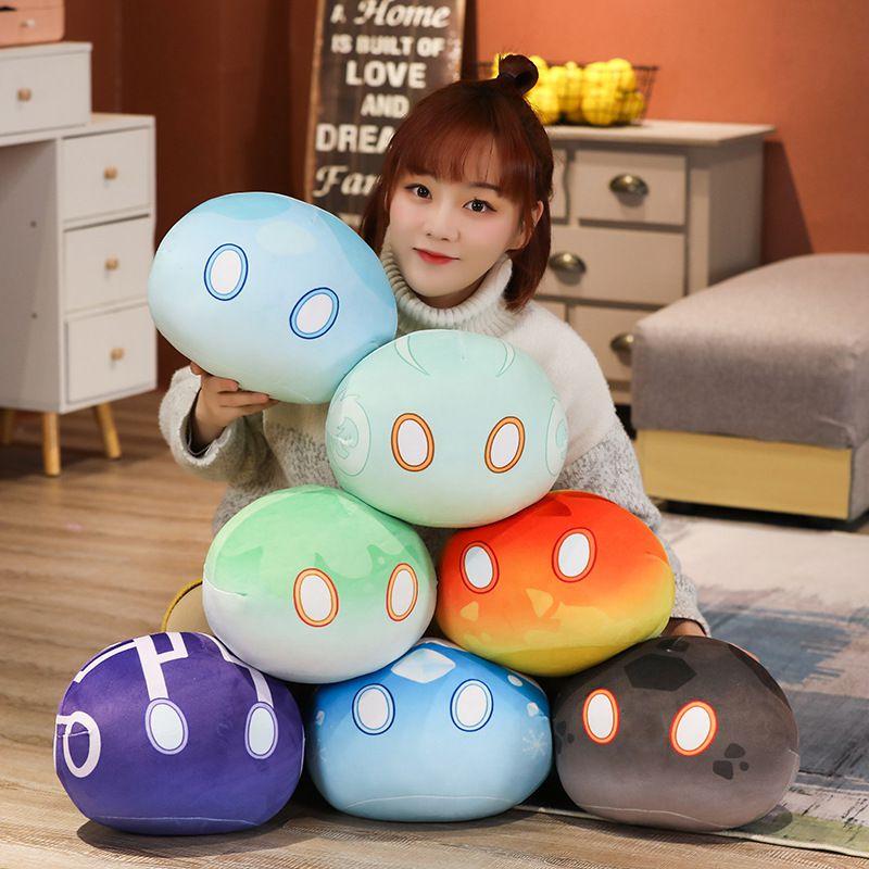Genshin Impact Slime Theme Adorable Plush Dolls Perfect Kids Gift Cartoon Pillow