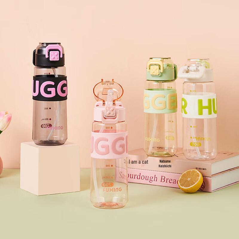 

Changbaosen Portable Sports Straw Water Bottle