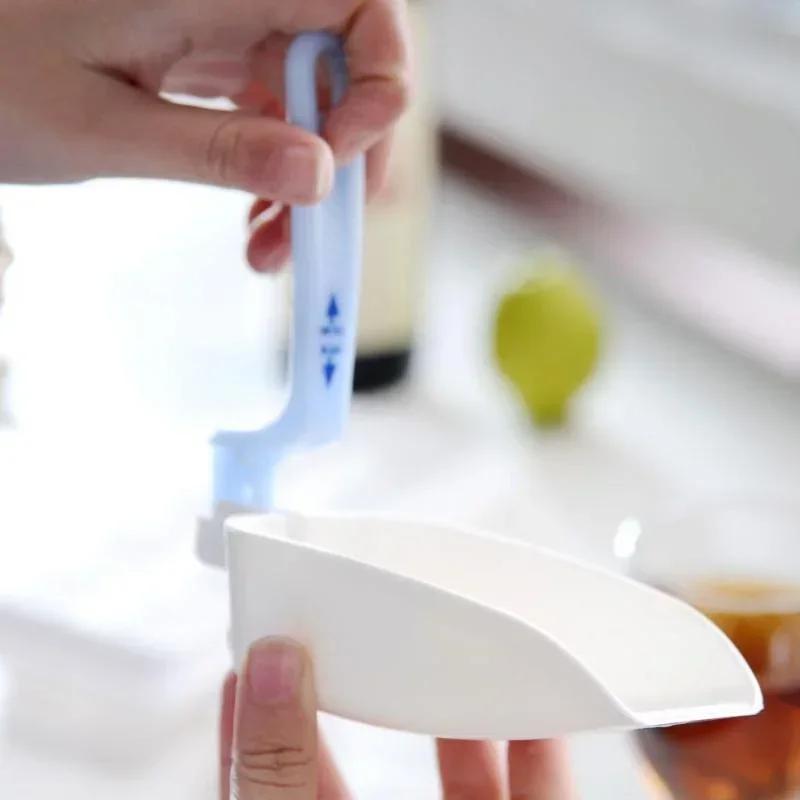 1 Pcs Foldable Refrigerator Ice Shovel Thickened Long-handled Cat Food Flour Shovel Multi-functional Kitchen Convenience Tools