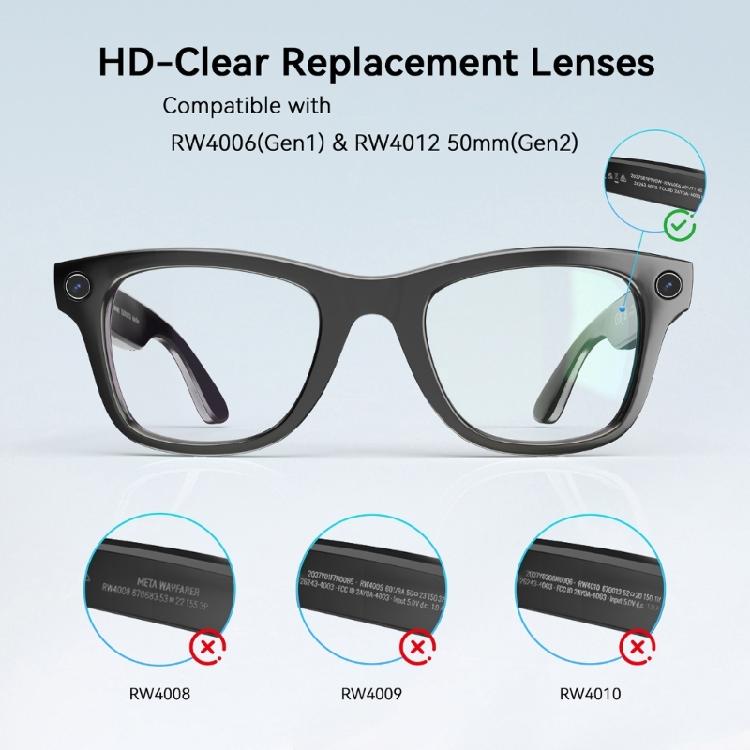 Easy Installation Protective Lens For Glasses Eye Strain Relief Glasses Accessories