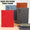 English Notebook Efficiency Manual Diary Weekly Planner 2026 Schedule Book  School Office Supplies