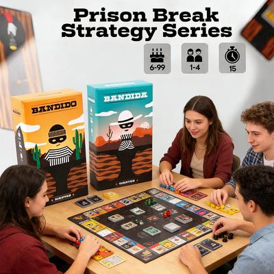 Popular Bandido Bandida Family Strategy Card Game 1-4 Players Party Fun Chinese English Explanations Christmas Bilingual Game Night