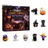 Collectibles for Sand Table Landscaping Halloween Advent Calendar with 9 Mini Resin Figures Day Spooky Countdown Miniature Horror Theme Ornaments To