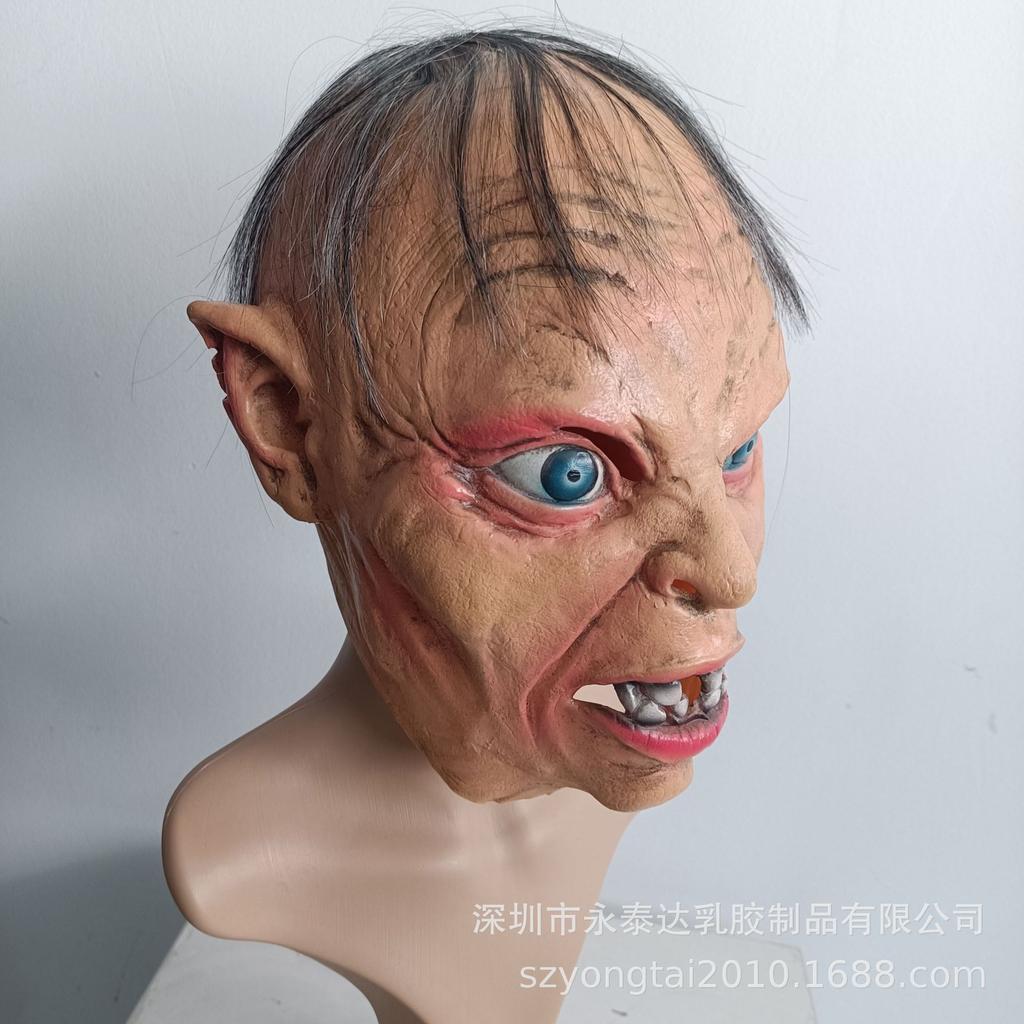 Halloween Lord of the Rings Magic Ring Grimm Horror Mask Zombie Headgear Latex Devil Prop for Film and Party
