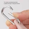 Tragbarer 3in1 Karabiner Robuster Silikonhaken für Camping Radfahren Reisen Wildnisüberleben Angeln Outdoor Rucksackhaken 1/2/5 Stück