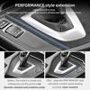 Betterhumz For BMW F20 F21 Series 1 Center Console Gear Shifter Trim Panel Stickers Made of Alcantara Car Interior Accessories