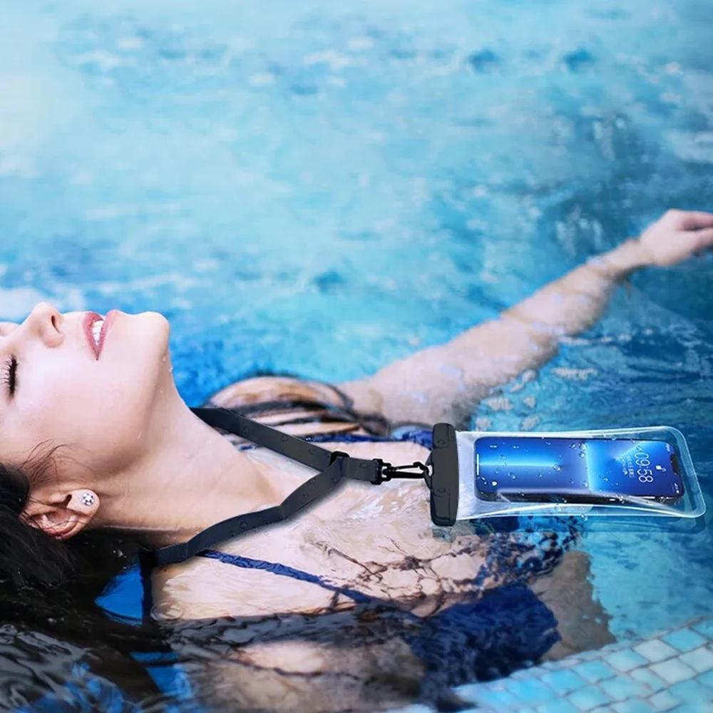 Floating Airbag Waterproof Swim Bag Phone Case Cover
