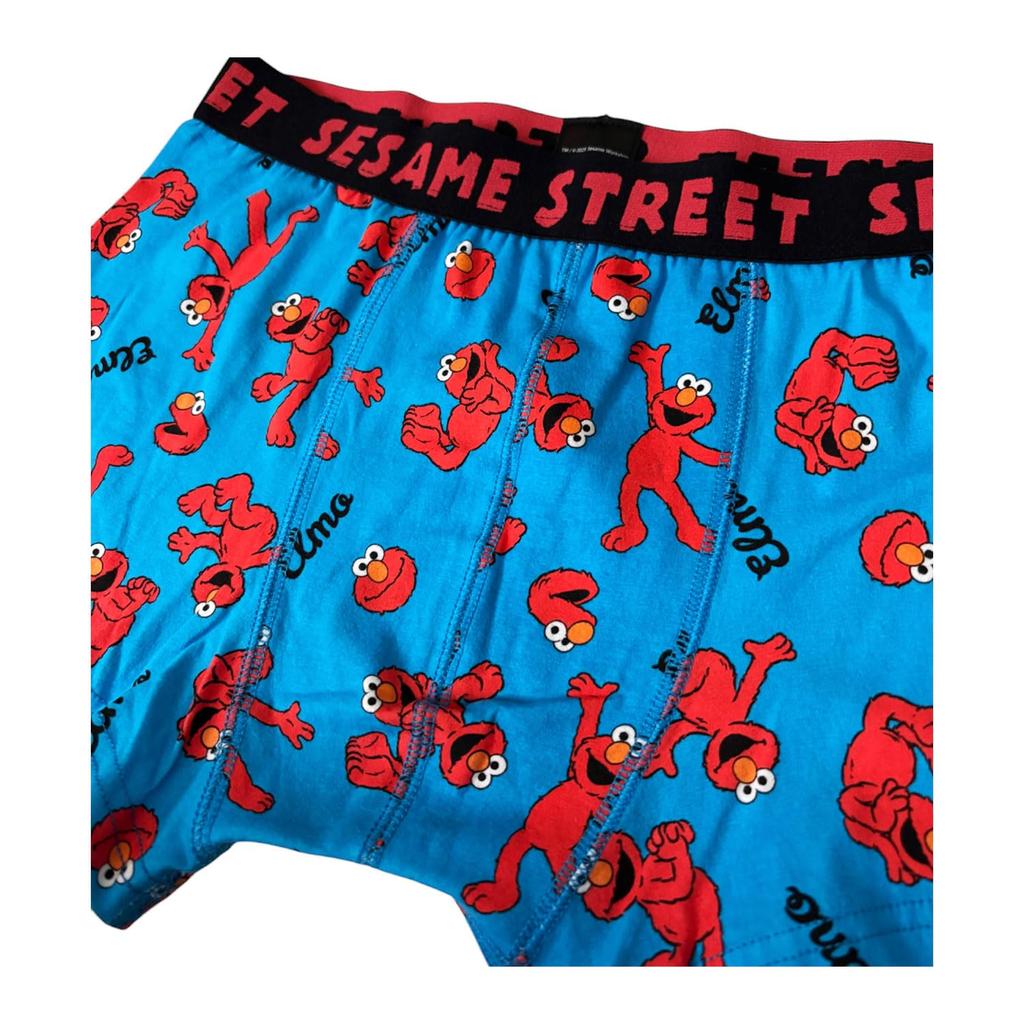 Small Planet Sesame Street Boxer Briefs, Various Elmo Designs, Medium