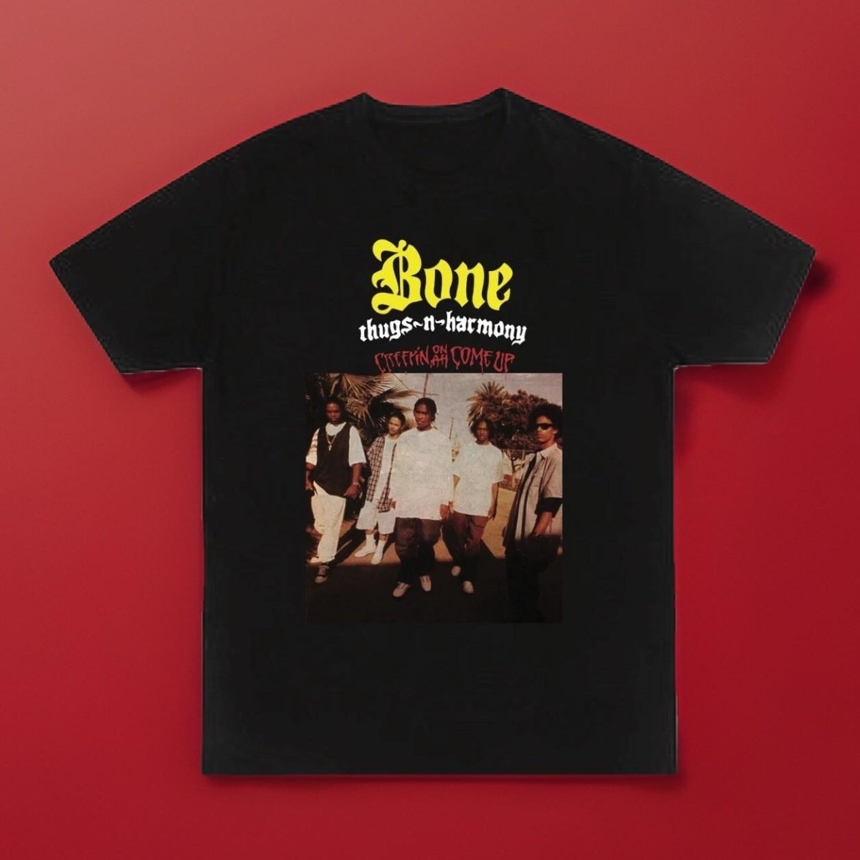 Bone Thugs N Harmony Creapin On A Come Up Vid Men s T-shirt Unisex Black Tee S разноцветный