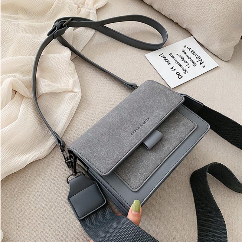 New Fashion Suede Leather Plutonium Shoulder Crossbody Bags for Women Ladies Messenger Bag