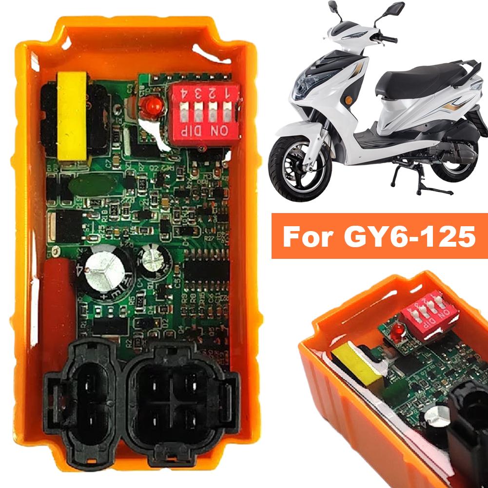 For GY6-125 For CG-125 For LF110 Motorcycle CDI Igniter AC 6 Pin High Performance Waterproof Shockproof DIP Switch Adjustable
