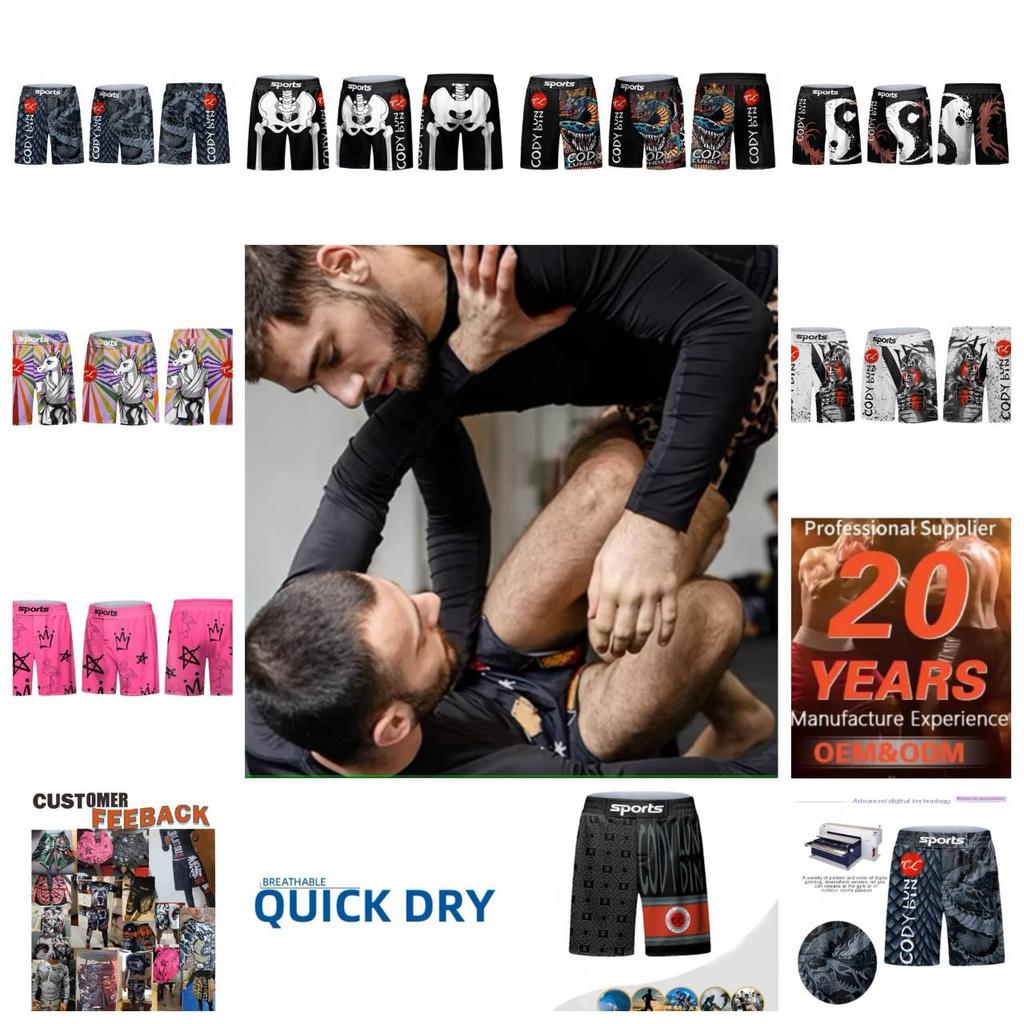 MMA Muay Thai Kickboxing Boxing Shorts Mixed Martial Art UFC Boxer Unisex Men Women Pants Fighting Fitness Gym Training Sport Workout