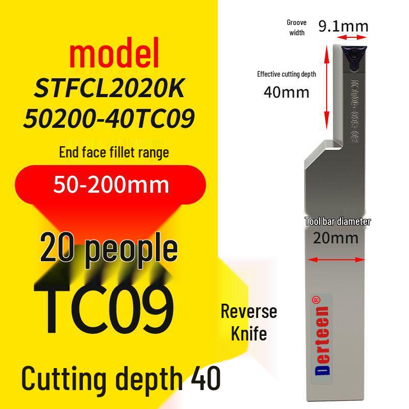 Vibrationsdämpfender CNC-Stirnnut-Werkzeughalter mit großer Schnitttiefe und rundem Bogen-Design