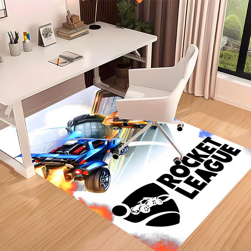 Game Rocket league Printed Absorbent Washable Carpet,Non-Slip Bathroom Mats,Kitchen Rugs,Living Room Entrance,Camping Picnic Rugs