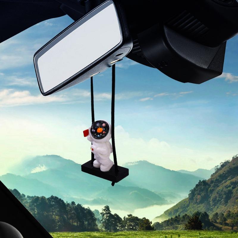 Pandantiv Astronaut Balansând pentru Mașină, Decor Agățat pentru Oglinda Retrovizoare a Mașinii, Ornamente, Astronaut Drăguț, Accesorii pentru Decorarea Interiorului Mașinii