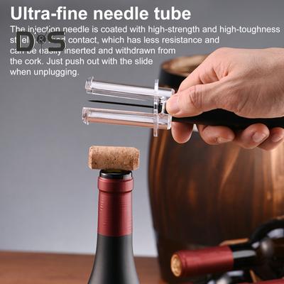 Weinflaschenöffnerpumpe mit Luftdruck, mit Folienschneider, Belüfter, Ausgießer, Vakuumverschluss, einfacher Korkenzieher, effizienter Korkenzieher, Geschenk für Weinliebhaber