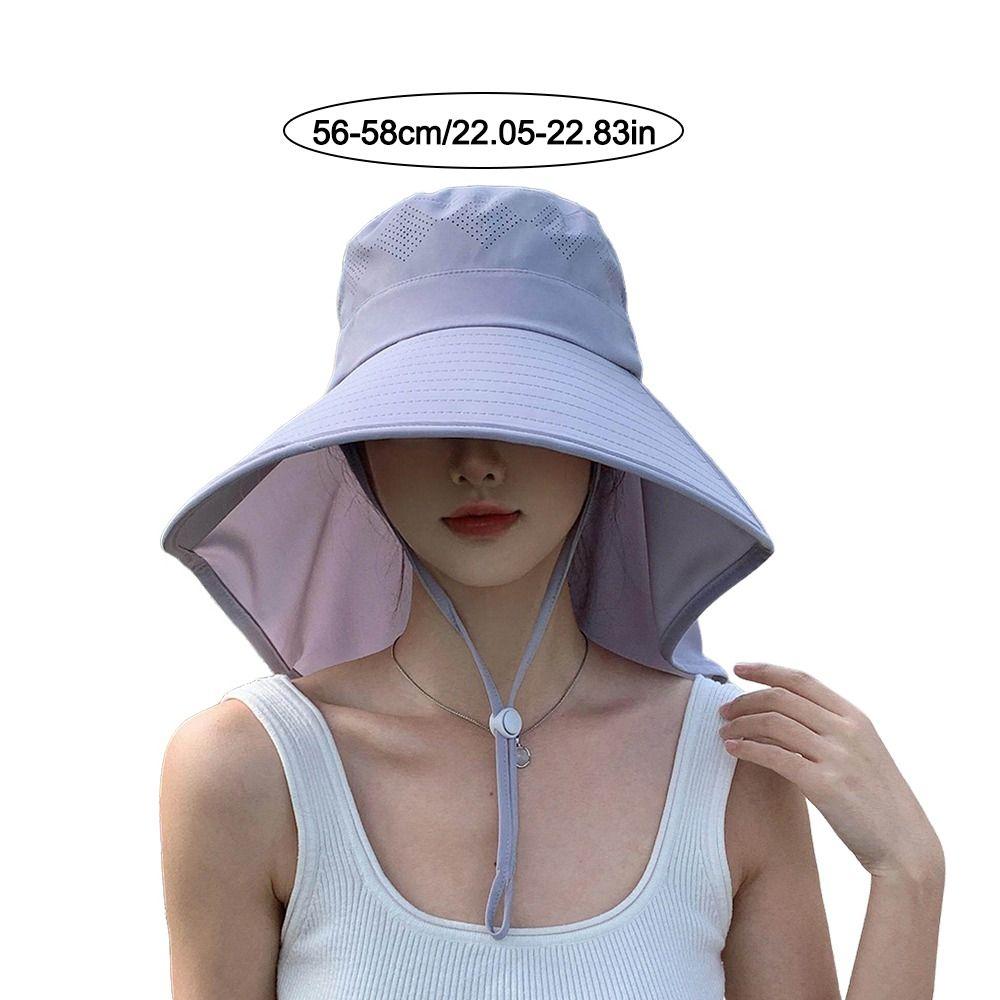 Wide Brim Shawl Fisherman Hat Anti UV Bucket Hat Fashion Panama Cap  Outdoor Sports