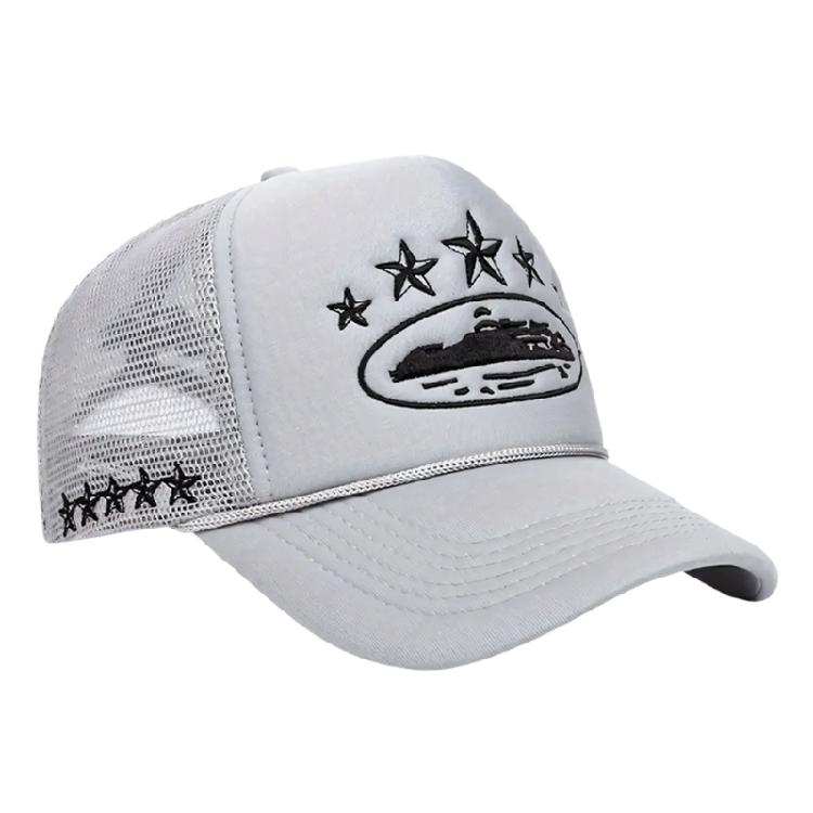 Trendy Adjustable Baseball Hat Cotton Sun Hat with Embroidery Pentagrams For Adult and Teens Daily Sport Activity Wear