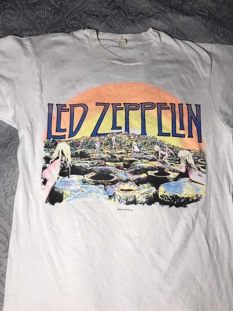 Led Zeppelin 1984 Led Zeppelin “House of Holy” Двусторонняя футболка РЕПРИНТ Унисекс Футболка M