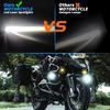 Motorcycle Bright LED Driving Light White+Yellow Light Motorbike External Modified Spotlight