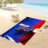 Asciugamano da Spiaggia Stampa Buffalo Bills, Asciugamano Grande Morbido Asciugatura Rapida per Spiaggia Campeggio Nuoto