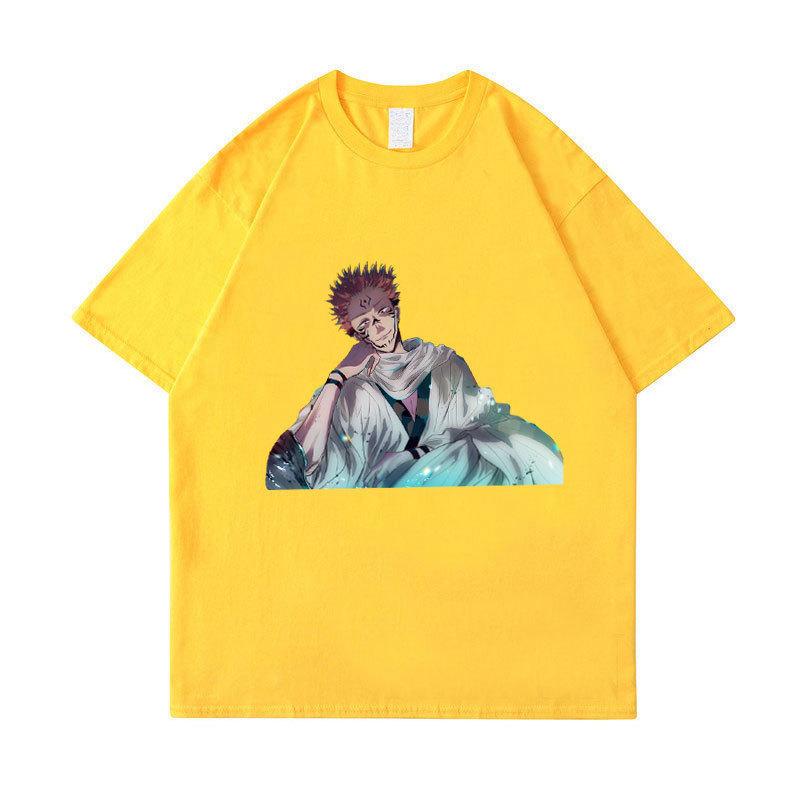 Harajuku Anime Jujutsu Kaisen Gojo Satoru Summer T-shirt Manga Graphic Tops Tees Shirt Cosplay Cotton Cartoon Tshirts Unisex Casual Streetwear