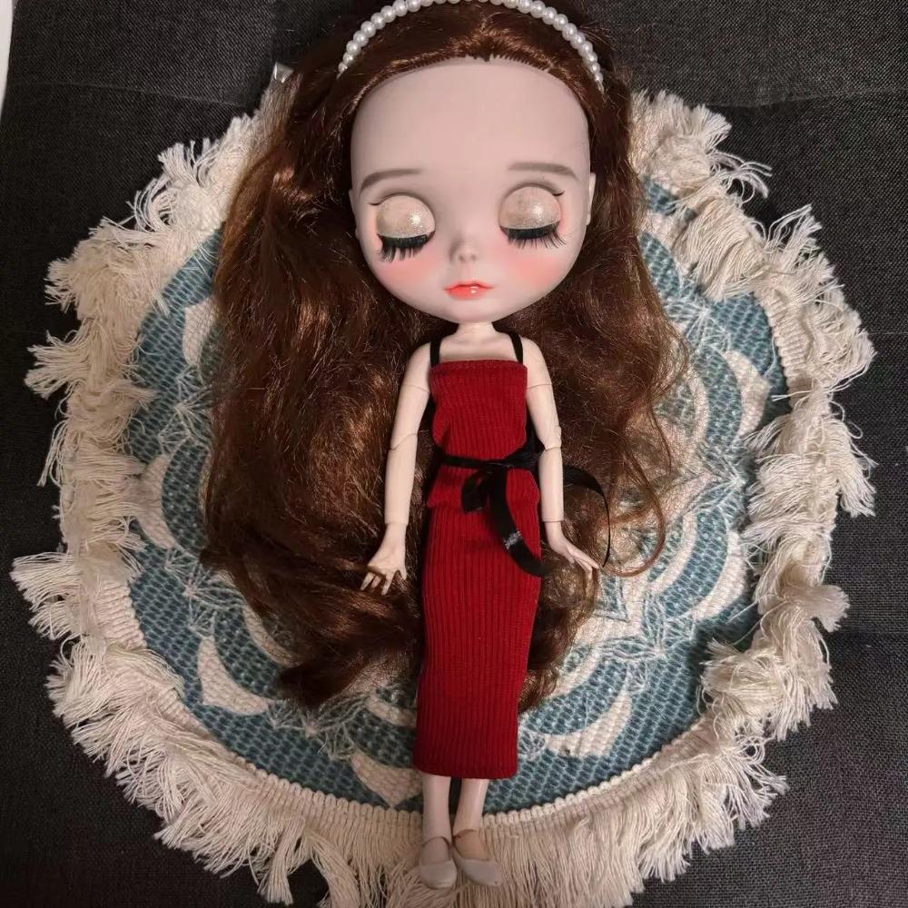 Mode 1/6 Blythe Puppen Outfit Niedlich Ersatzkleidung Blythe Puppen Kleidung Set Zubehör