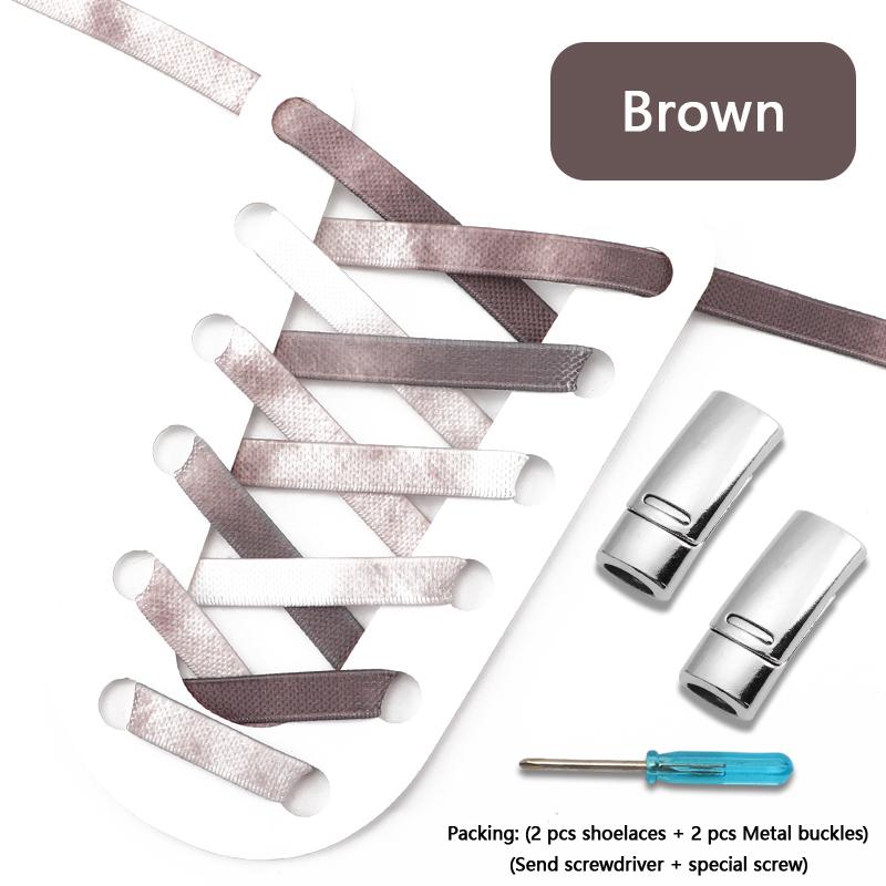 Magnetic Lock Shoe Laces Rainbow Elastic Laces Sneakers No Tie Shoelaces Without Ties Shoelace for Shoes Adults Kids Shoestrings