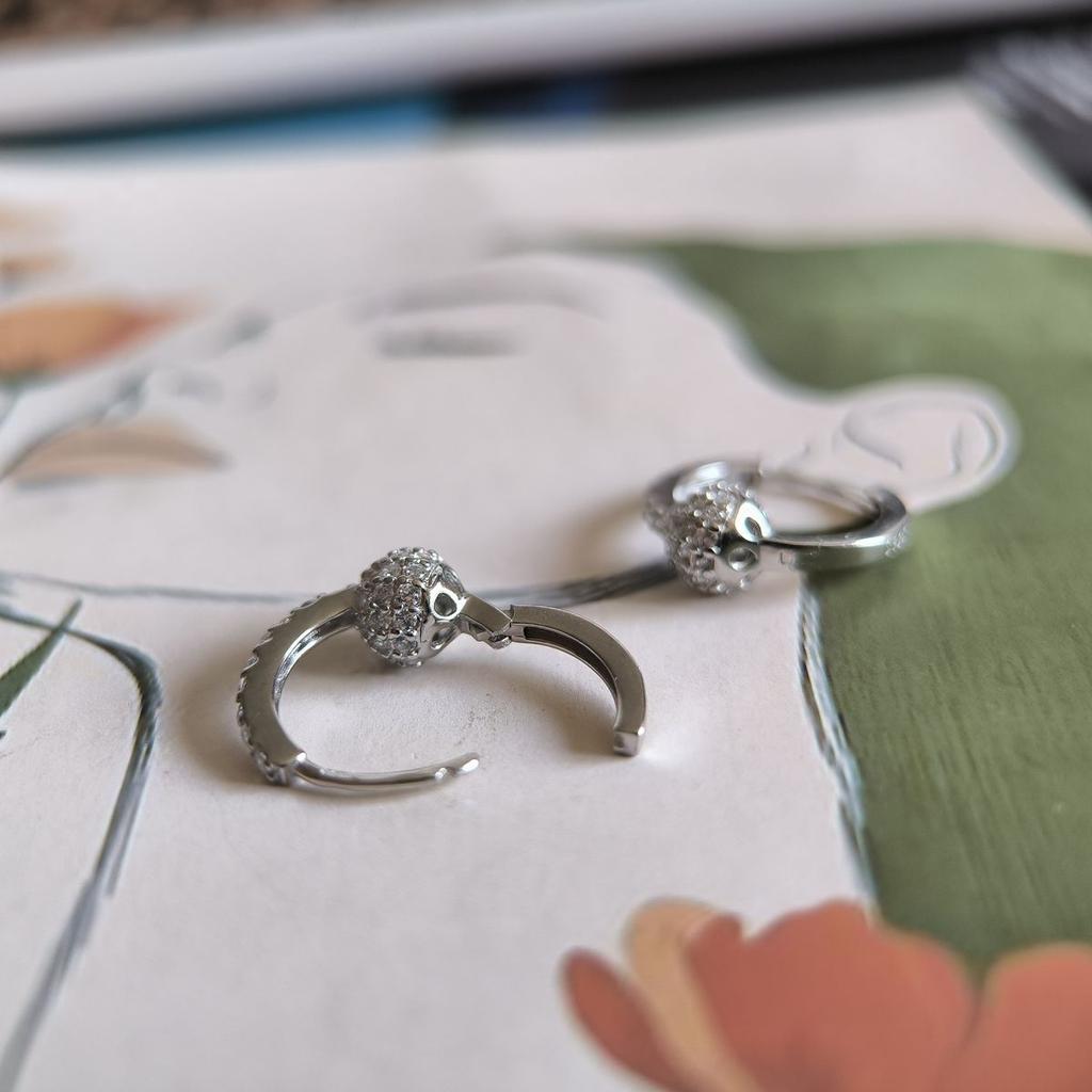 Silver Earrings with Cubic Zirkonia (2192992)