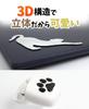 Prendre PR-3DCAT-BK 3D Sticker Cat Paw Car Sticker Accessory Cat Car Suitcase Scratches Hidden Cute Cat Sticker 3D Sticker (Black)