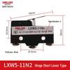Delixi LXW5 Series Micro Switch: Travel Limit Models G1, G2, 11M, 11N1, 11Q1, 11Q2.