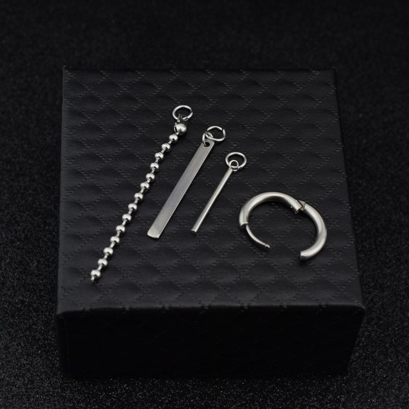 KPOP Koreanische Jungs Edelstahl Hängeohrringe Für Männer und Frauen Stab Lang Kette Männer Frauen Rock Rap Hipster Punk Ohr Accessoire