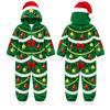 Christmas Matching Family Pajamas Mother and Son Long Sleeve One-Piece Sleepwear Set