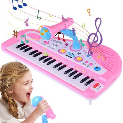 37 Tasten Kinder Elektronisches Klavier Orgel Tastatur mit Mikrofon Lernspielzeug Musikinstrument Kinder Junge Mädchen Geschenke