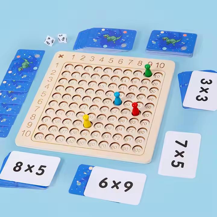 Игрушка-игра «Таблица умножения на 99», разработанная специально для детской математики, представляет собой настольную образовательную игру синий