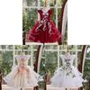 Princess Girl Summer Dress With Polyester Fabric And Puffed Skirt For Wedding And Party Celebrations