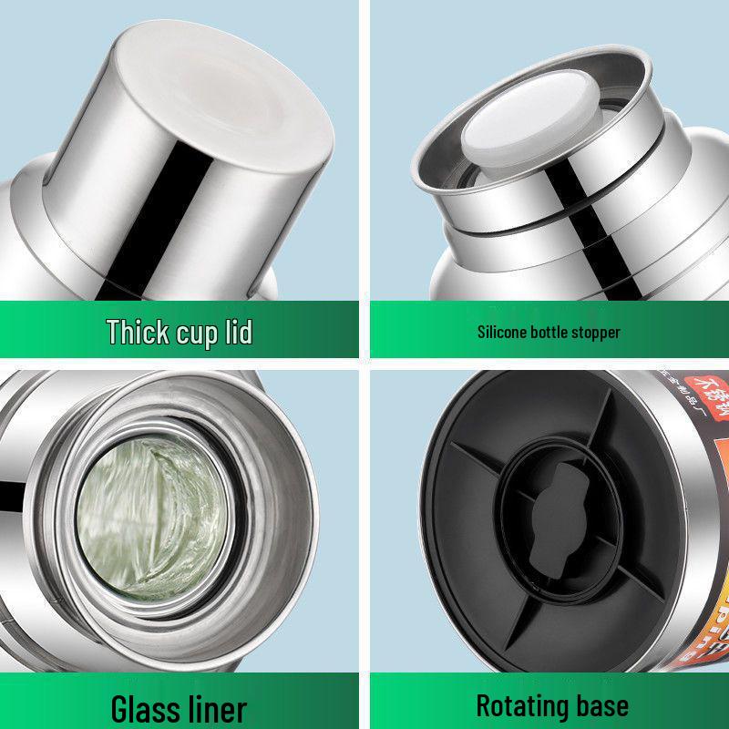 Stainless Steel Insulated Thermos | Large Capacity Hot Water Bottle & Warmer