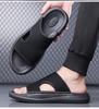 Summer Men Shoes Fashion Slippers Mesh Upper Casual Slides Comfortable Thick-soled Beach Shoes