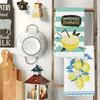 2pcs Washable Lemon Print Kitchen Towel Water Absorbent Tea Towel Dishwashing Cloth  Tea Room
