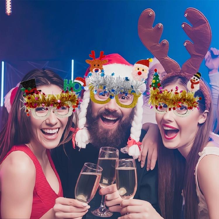 Christmas Costume Eyeglasses Christmas Party Eyewear for Holiday Masquerade