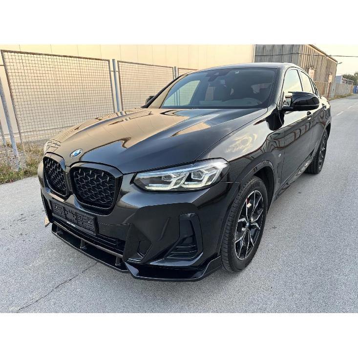 MP Style Gloss Black Front Bumper Lip Splitter For BMW X3 G01 X4 G02 IX3 G08 25d 30d M40i M40d M Sport 2022-2024 Facelift Tuning