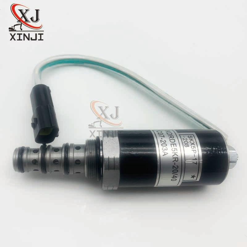 Excavator Spare Parts SY135/335 Hydraulic Pump Solenoid Valve KDRDE5KR-20/40C07-203A SKX5P-17-208 For SANY